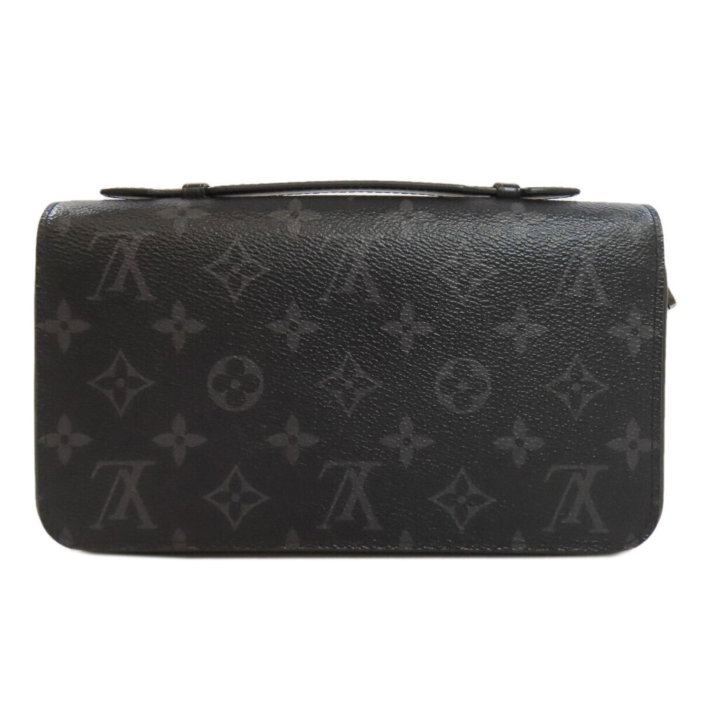 Louis Vuitton Monogram Bag Zippy Clutch Eclipse Black